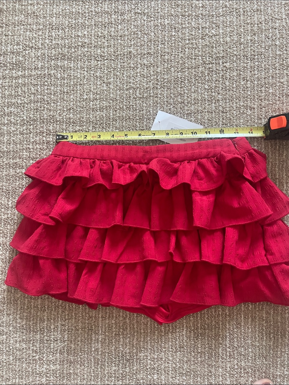 Emory Park Red Ruffled Mini Skort - Picture 5 of 9